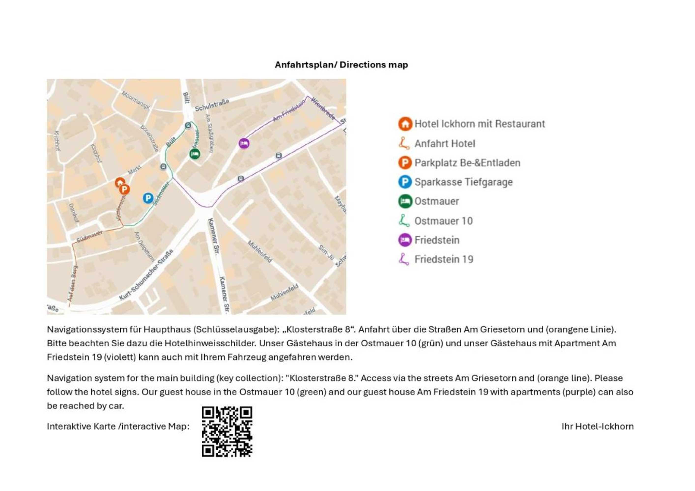 Gift card for Hotel Ickhorn