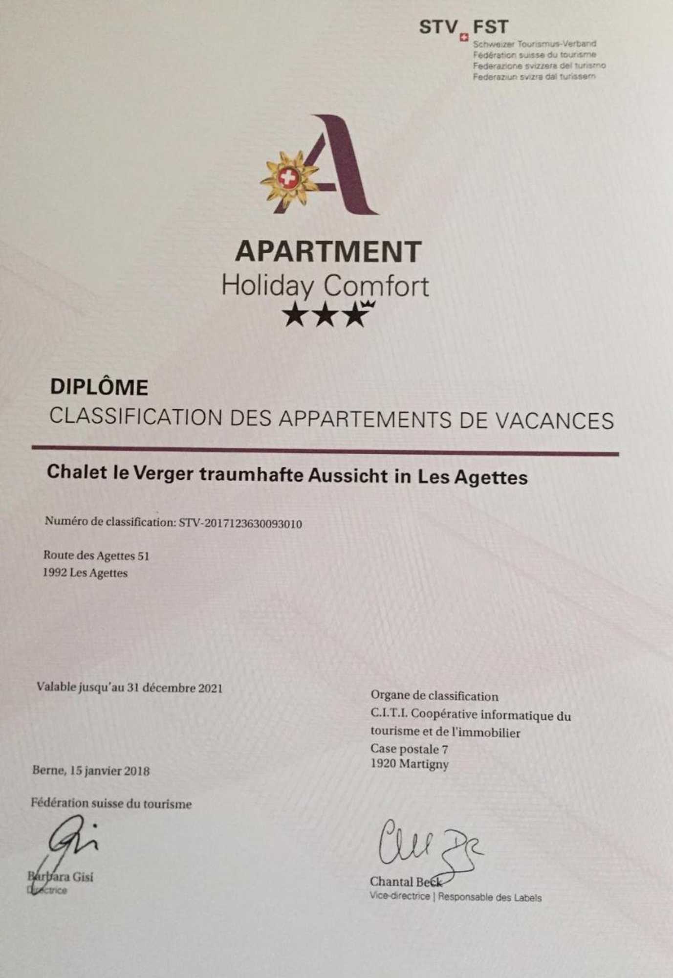 Gift card for Chalet le Verger