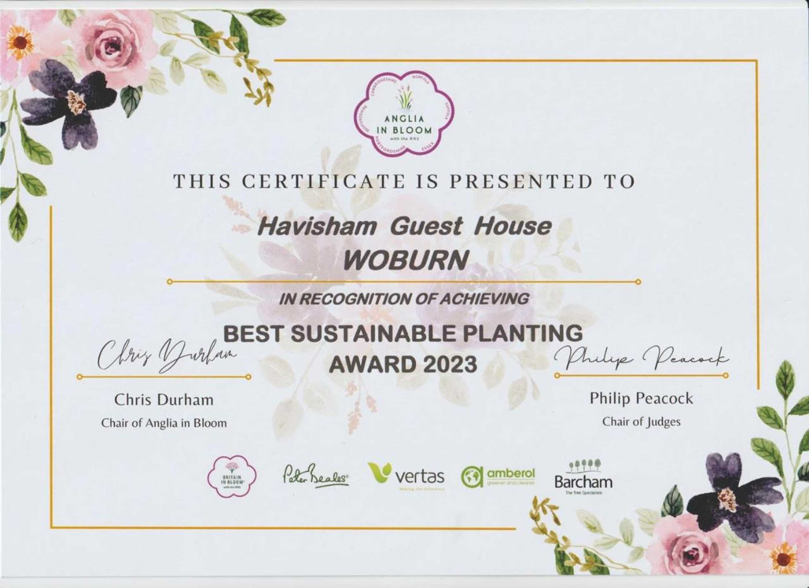 Gift card for Havisham House