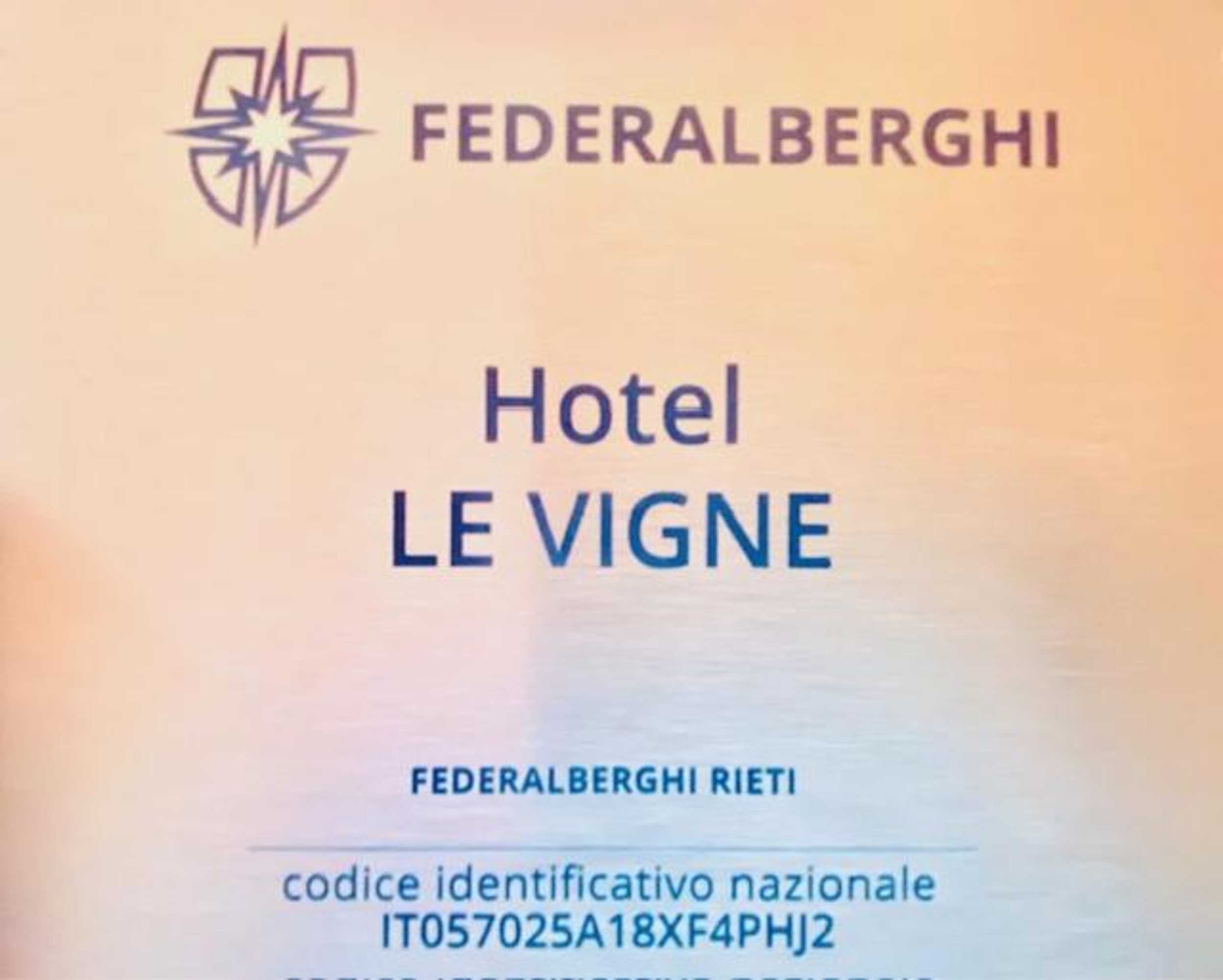 Gift card for Hotel Le Vigne