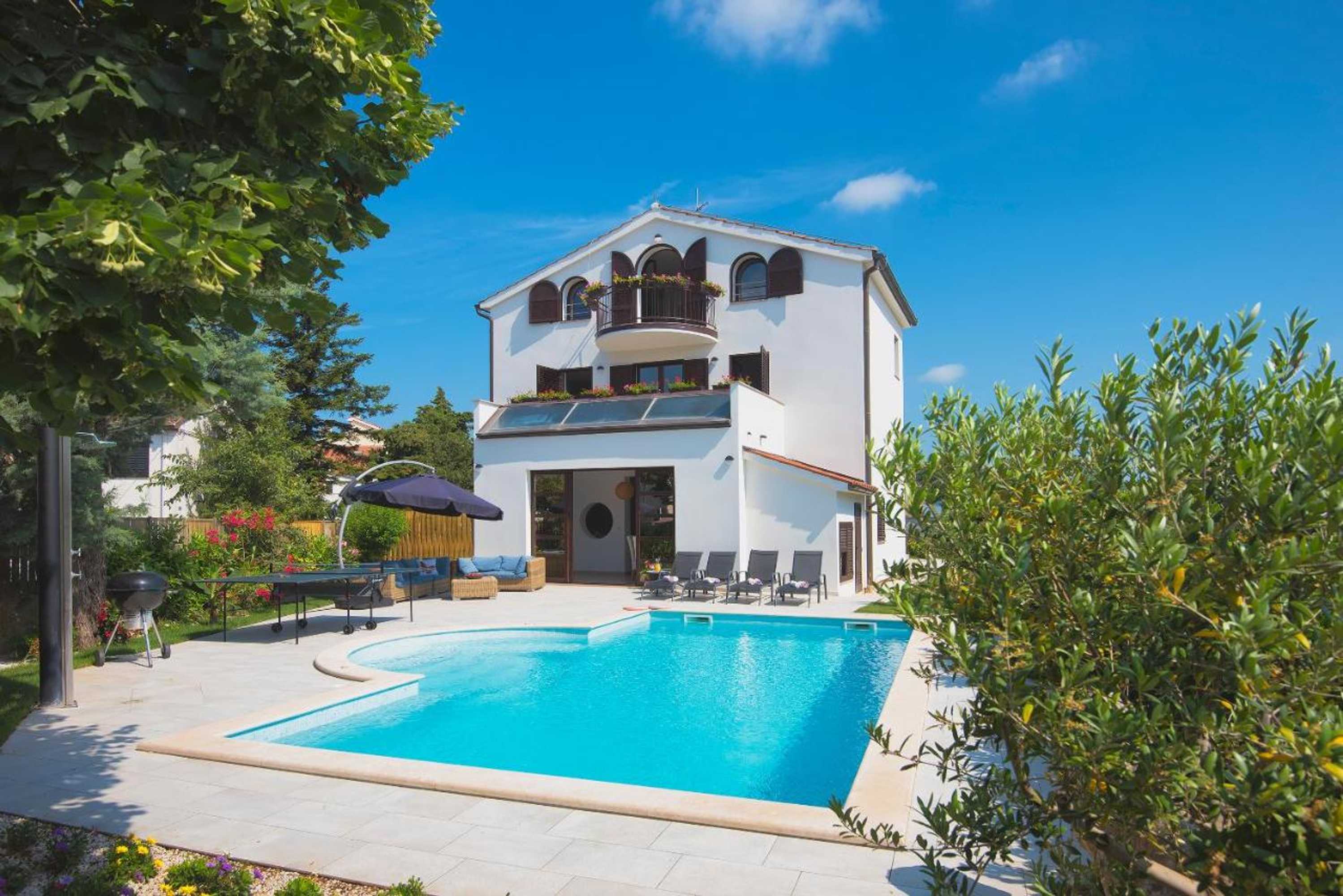 Gift card for Villa Andrija Family Dream With Heated Pool at The Sea With Beautiful Garden, Outside Cinema And Kids Playground