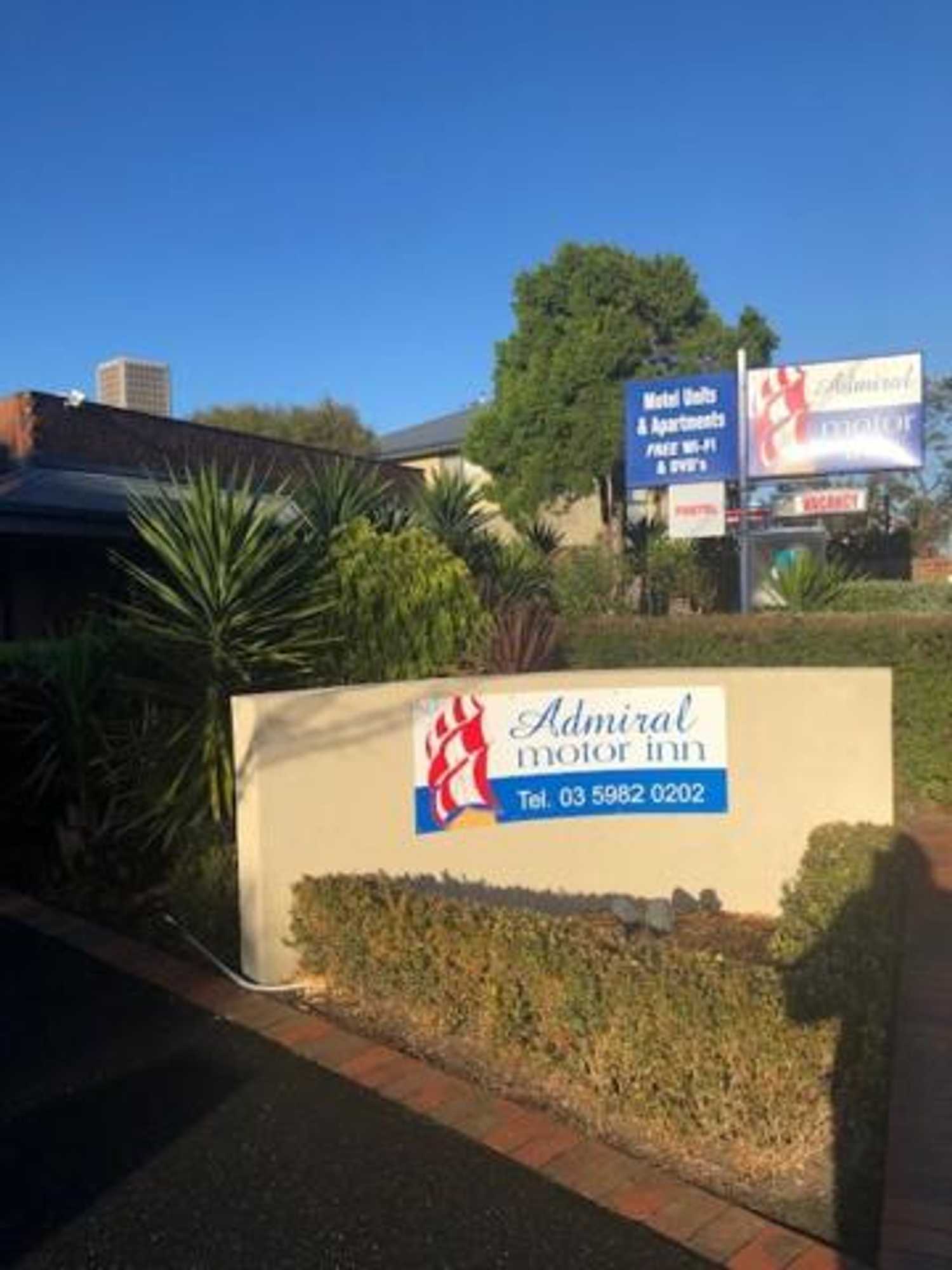 Gift card for Admiral Motor Inn