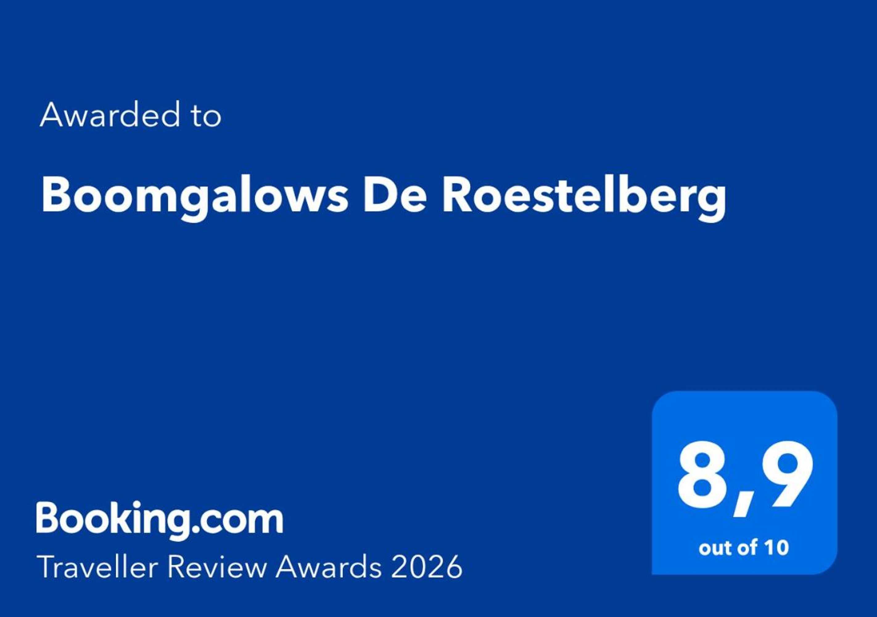 Gift card for Boomgalows De Roestelberg