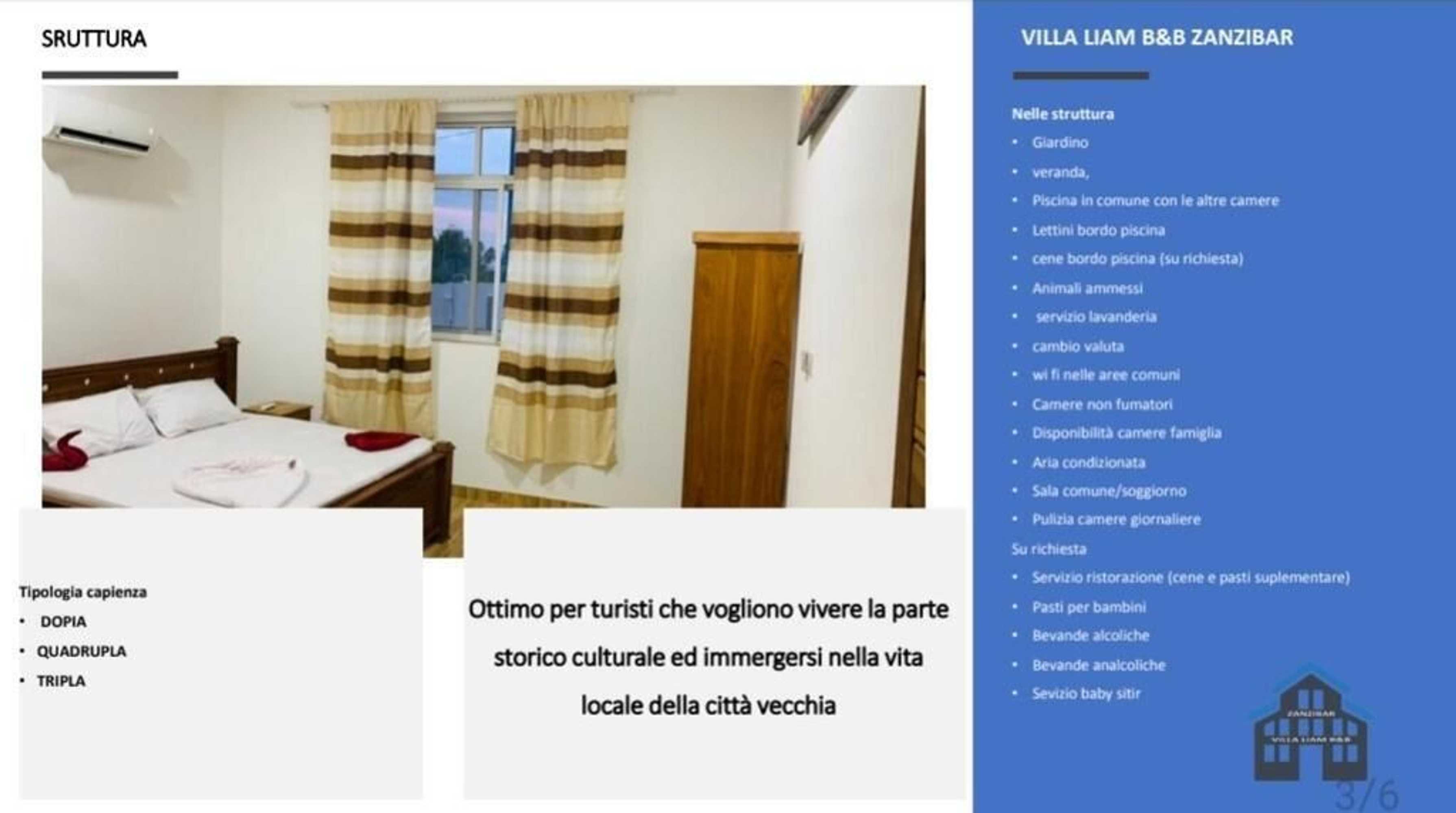 Gift card for Villa Liam B&b Zanzibar