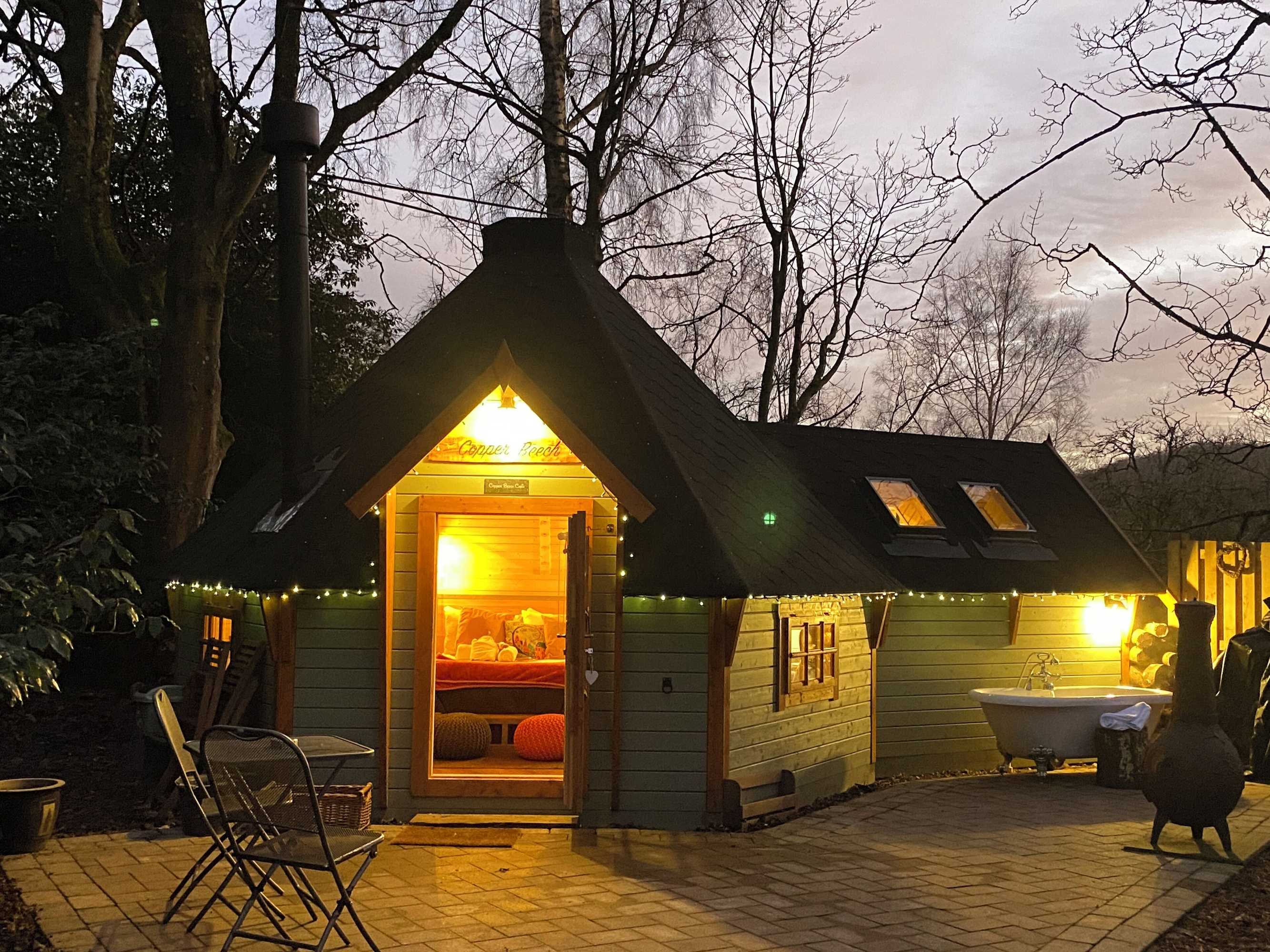 Gift card for Hobbit Cabin For 2 - Outdoor Bath / Wood Burner Gift card for Hobbit Cabin For 2 - Outdoor Bath / Wood Burner