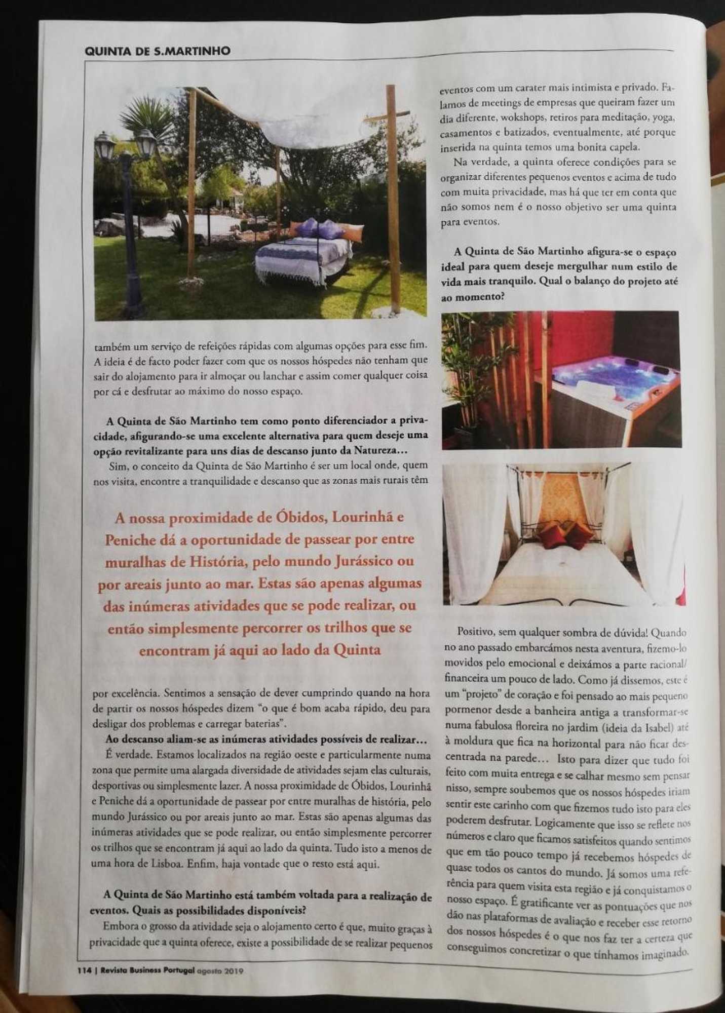 Gift card for Quinta Sao Martinho