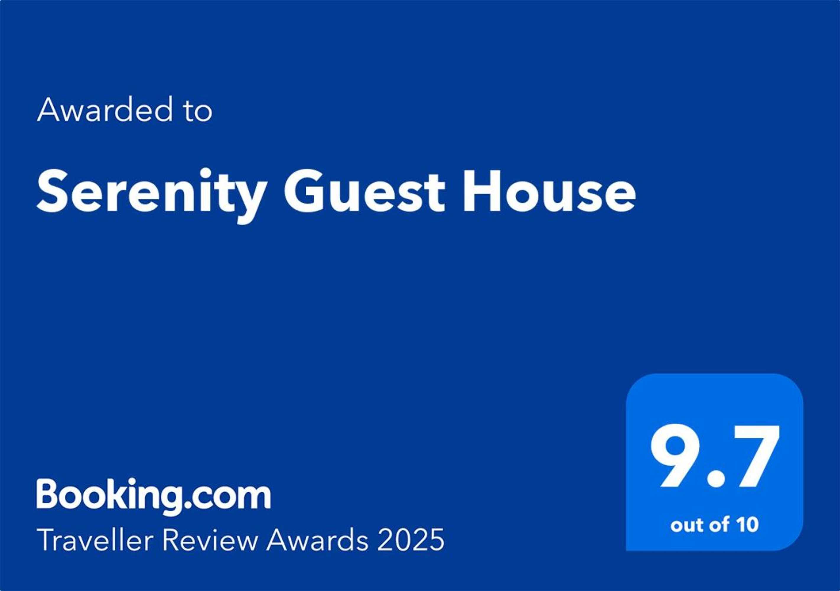 Gift card for Serenity Guest House