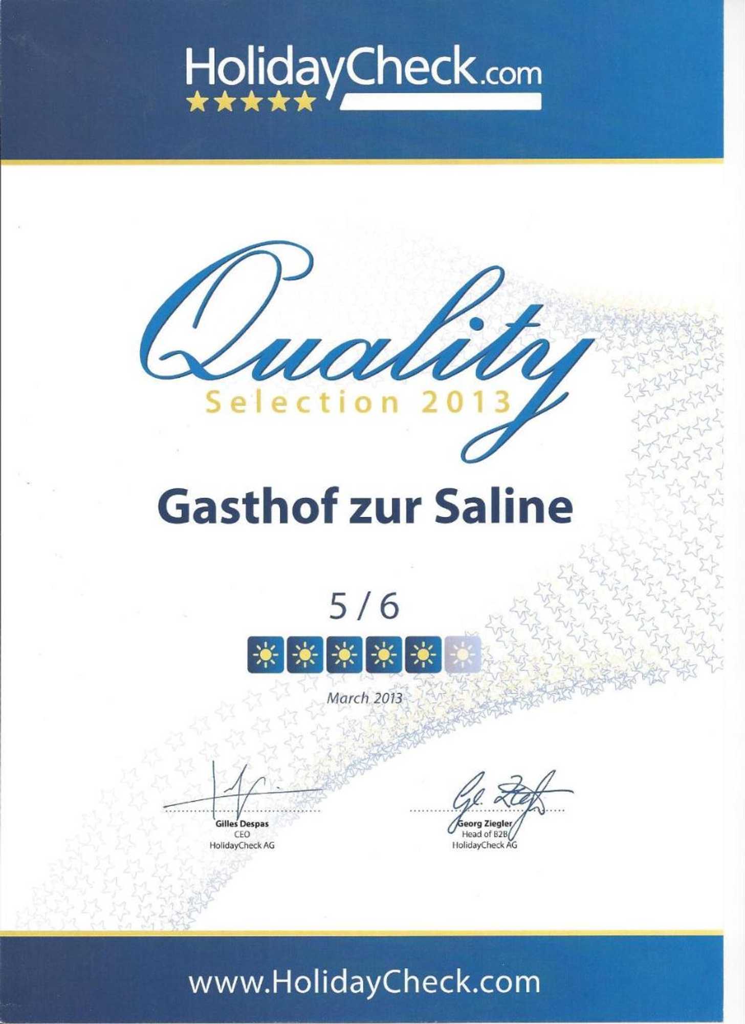 Gift card for Gasthof Zur Saline