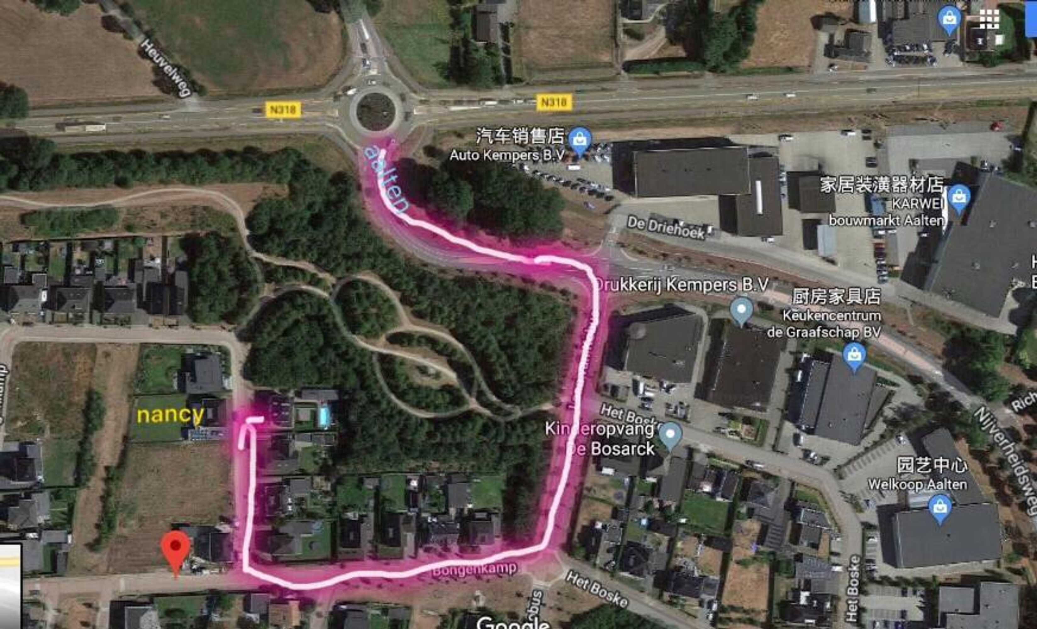 Gift card for Nancy in Holland