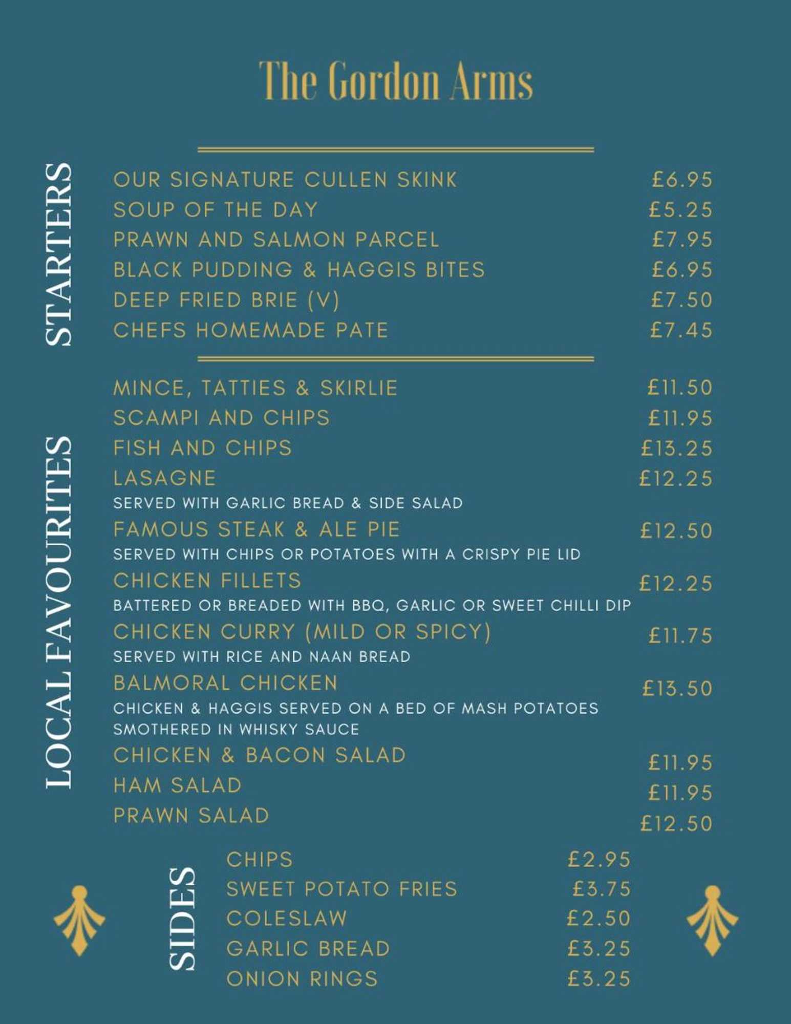 Gift card for Gordon Arms Hotel