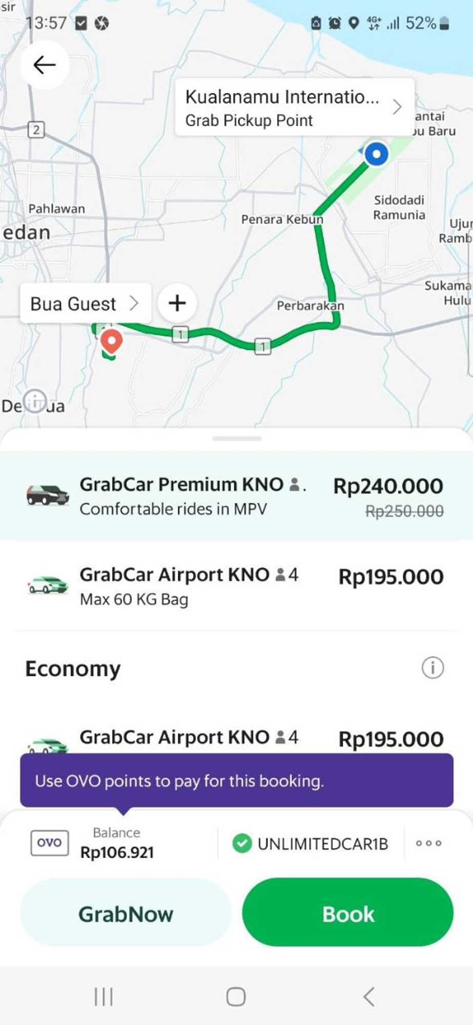 Gift card for Bua Guesthouse