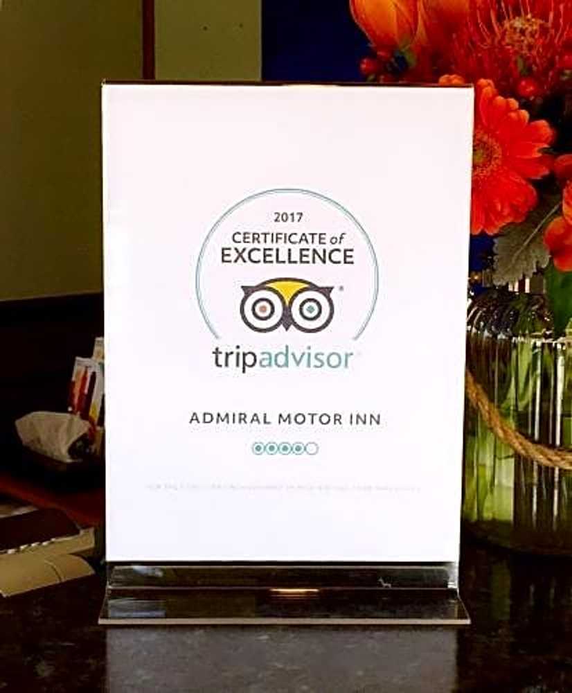 Gift card for Admiral Motor Inn