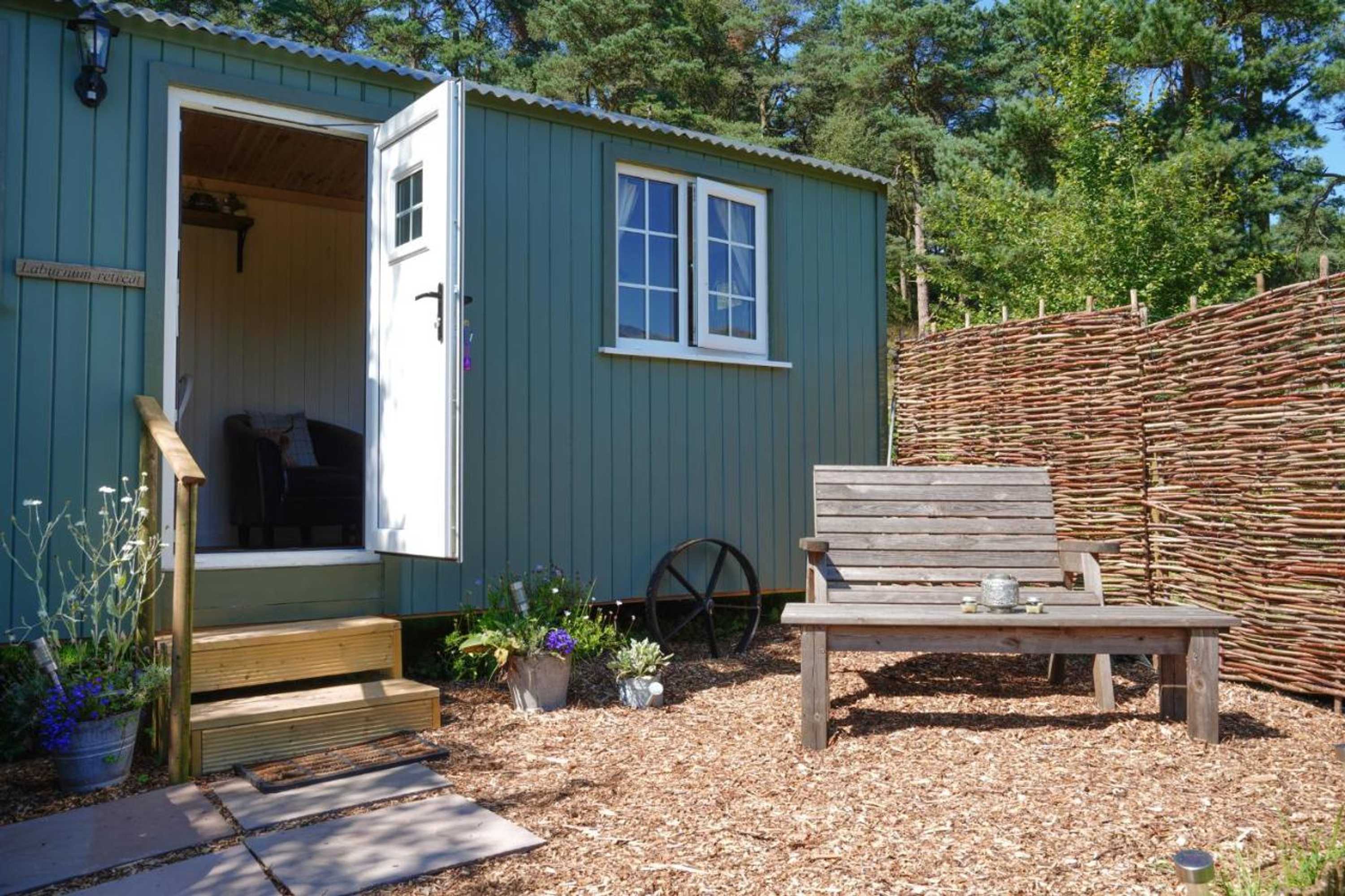 Gift card for The Laburnum Retreat Shepherd Hut Private Hot Tub Gift card for The Laburnum Retreat Shepherd Hut Private Hot Tub