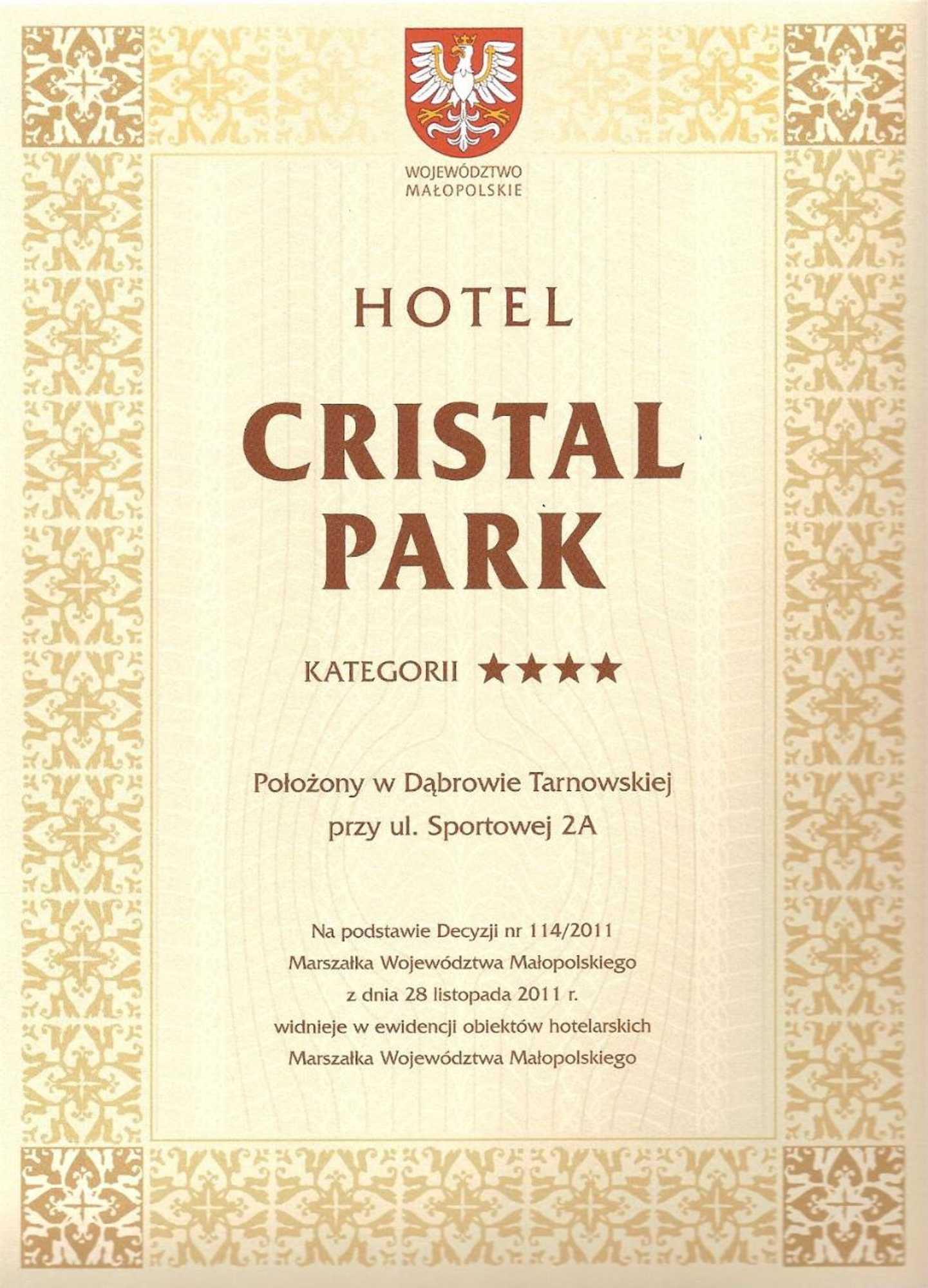 Gift card for Hotel Cristal Park Gift card for Hotel Cristal Park