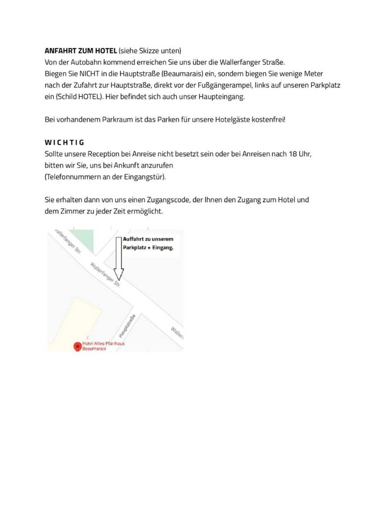 Gift card for Hotel Altes Pfarrhaus Beaumarais