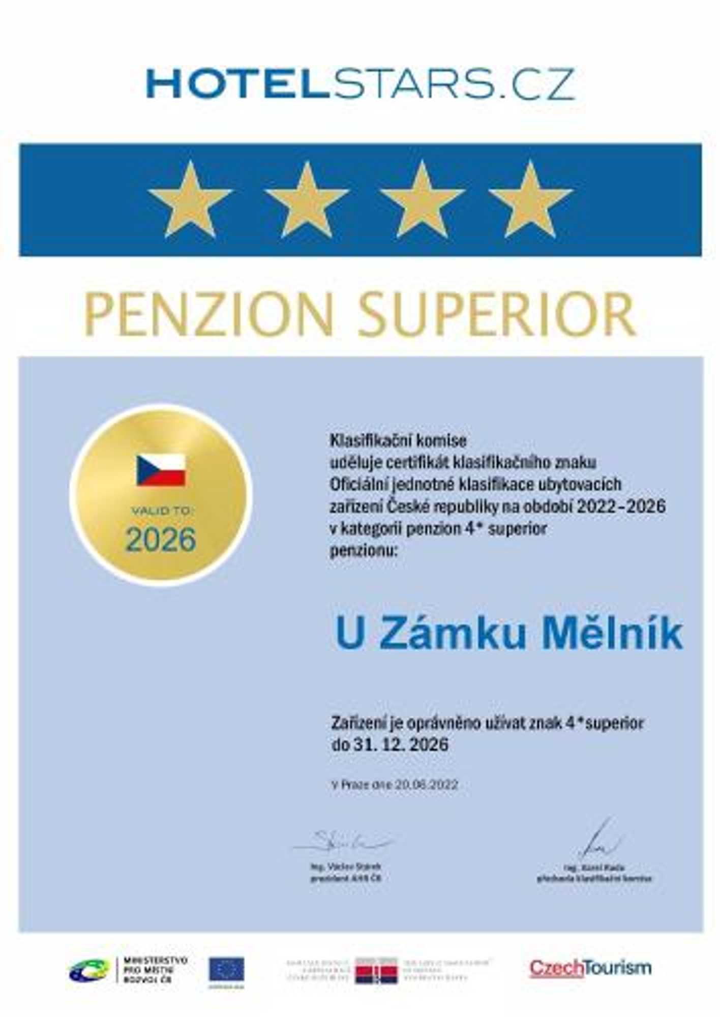 Gift card for Penzion U Zámku Gift card for Penzion U Zámku