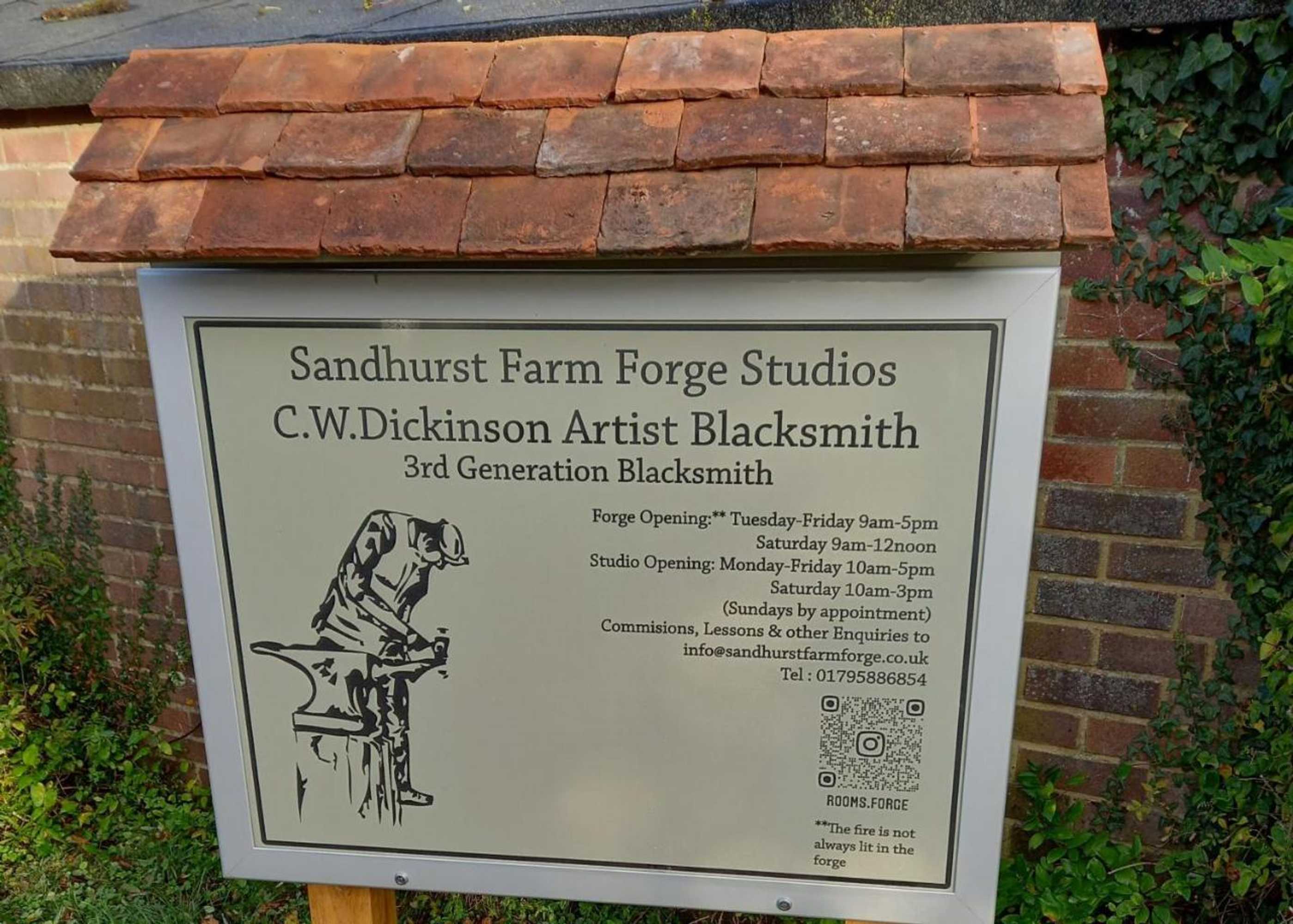 Gift card for Sandhurst Farm Forge