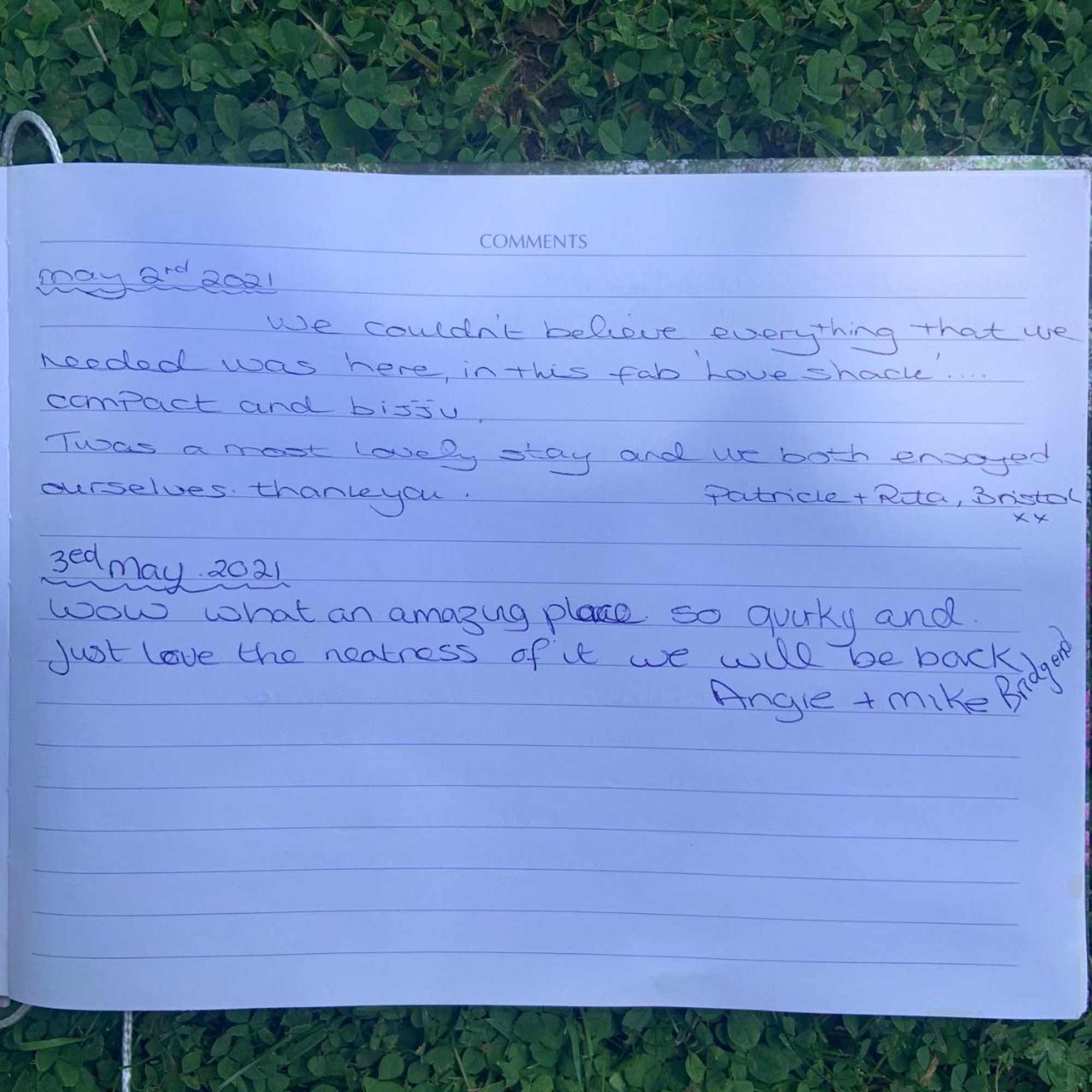 Gift card for The Hideaway at Duffryn Mawr Self Catering Cottages