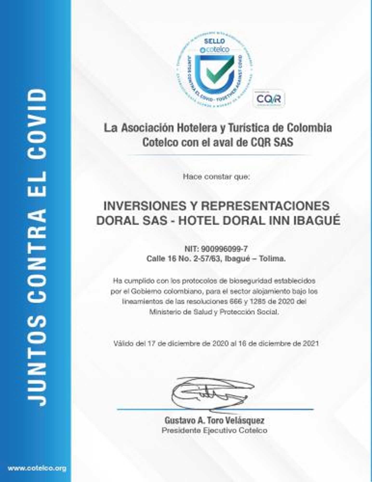 Gift card for Hotel Doral Inn Gift card for Hotel Doral Inn