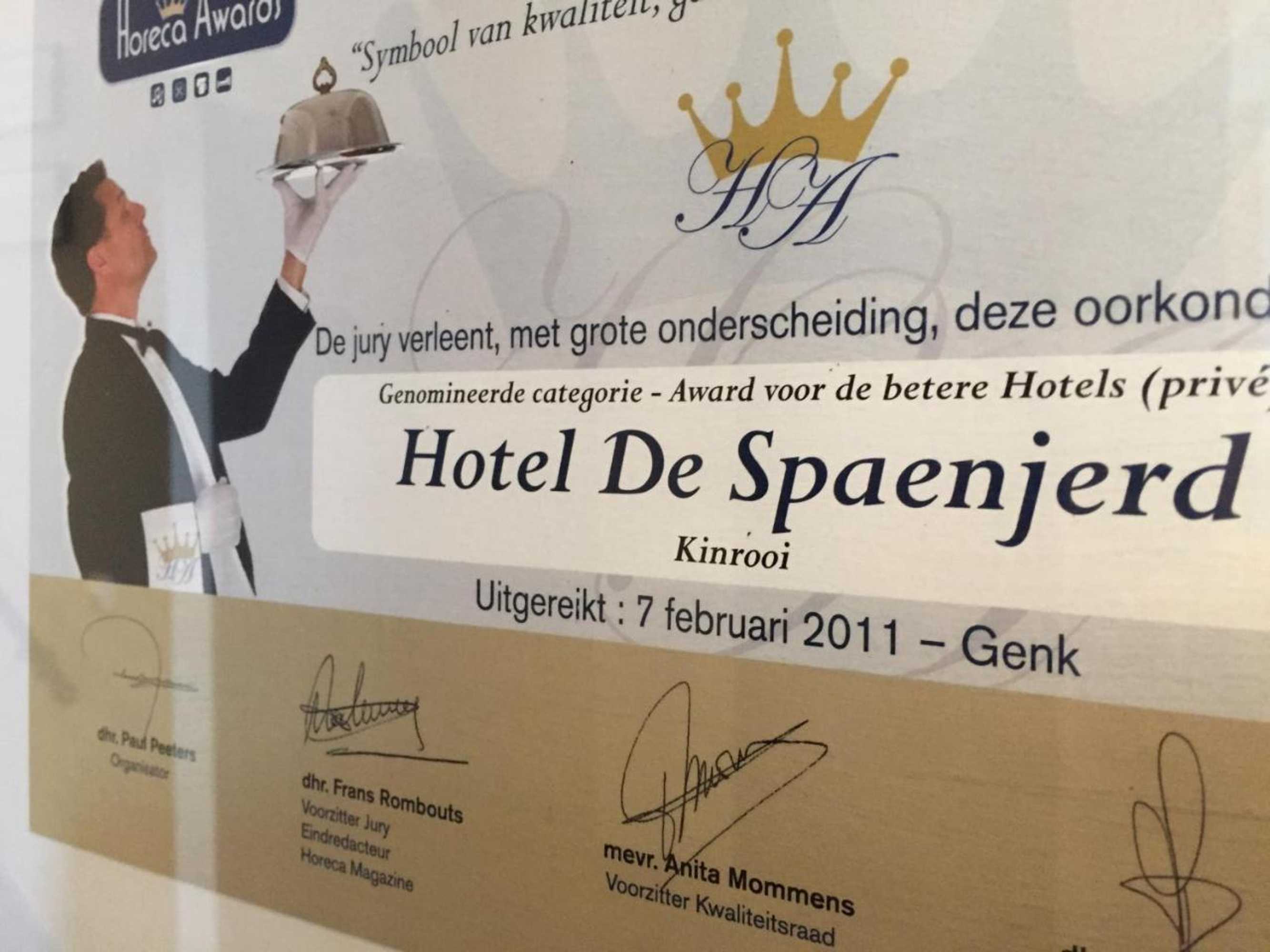 Gift card for Hotel De Spaenjerd
