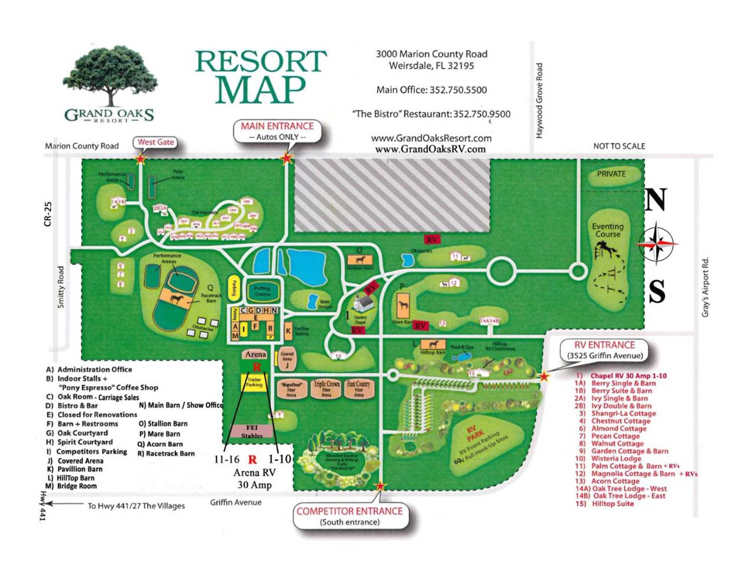 Gift card for The Grand Oaks Resort