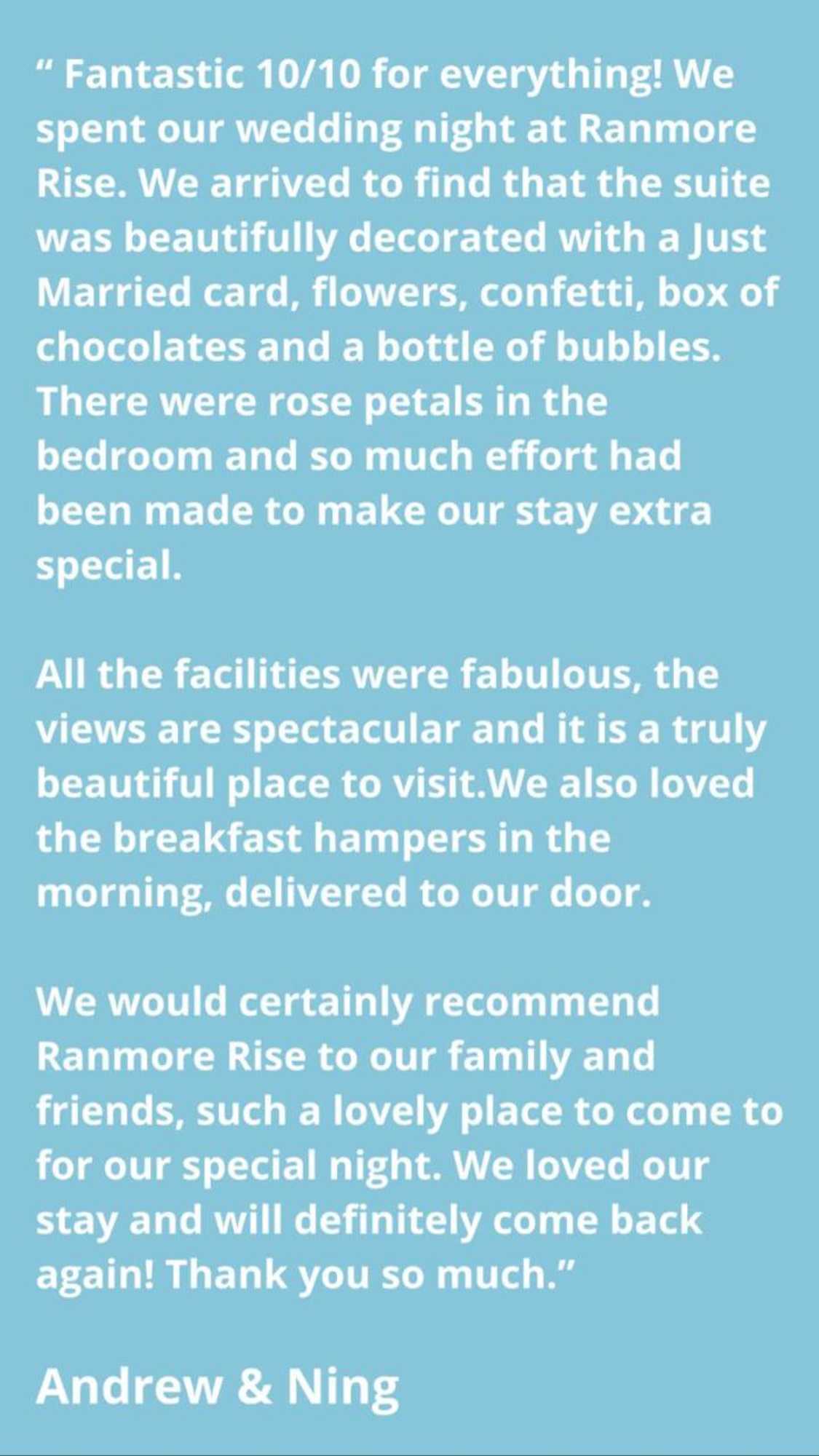 Gift card for Ranmore Rise Bed And Breakfast Gift card for Ranmore Rise Bed And Breakfast