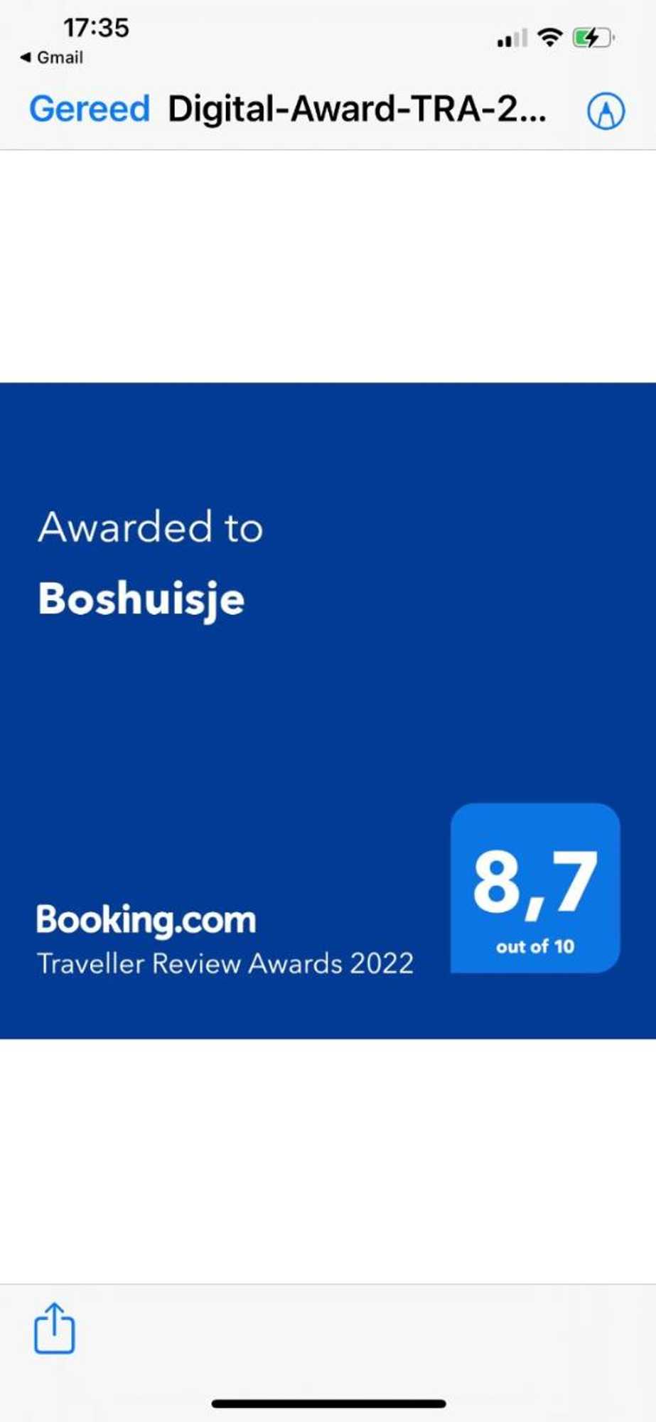 Gift card for Boshuisje