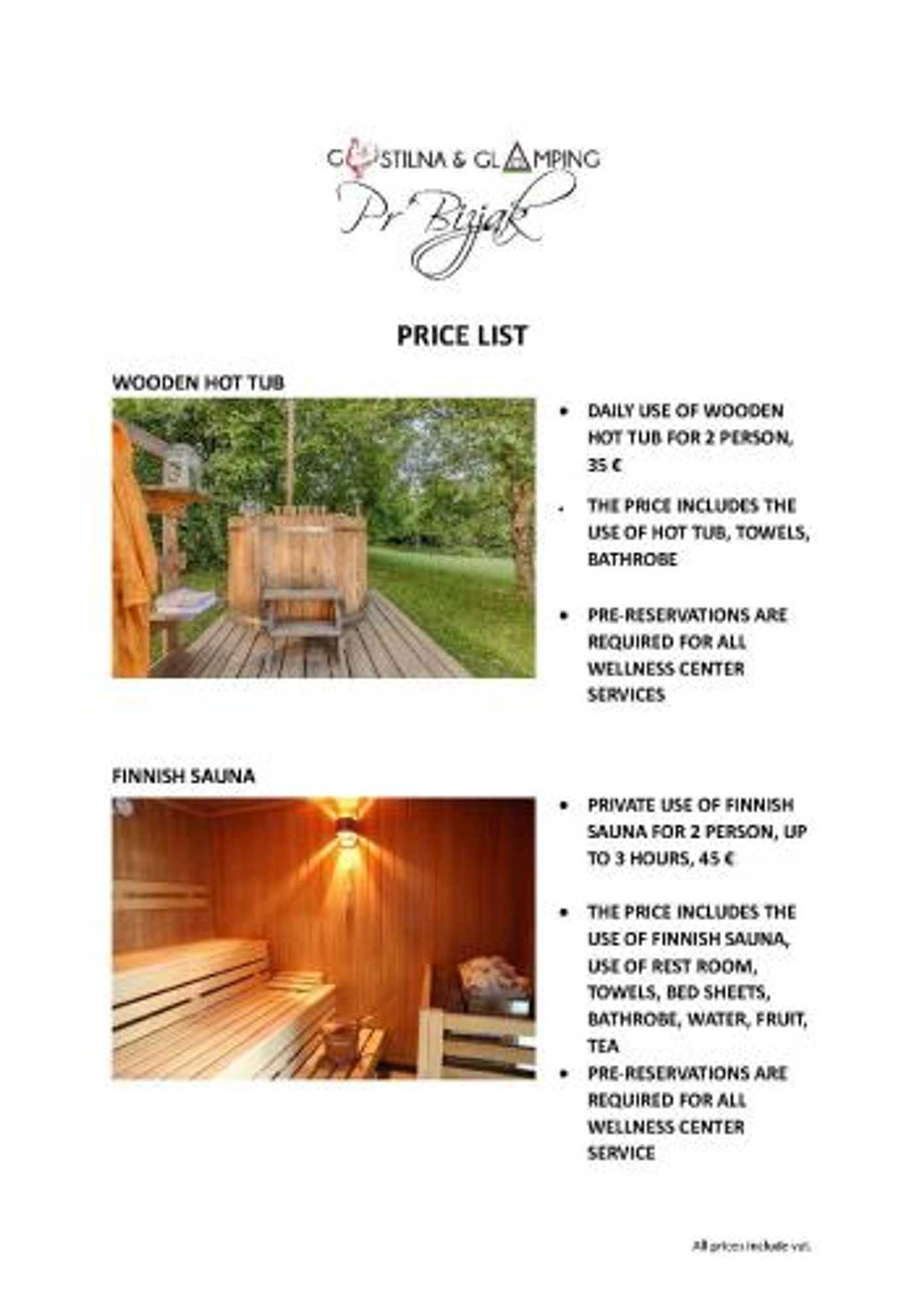 Gift card for Glamping Bizjak Gift card for Glamping Bizjak