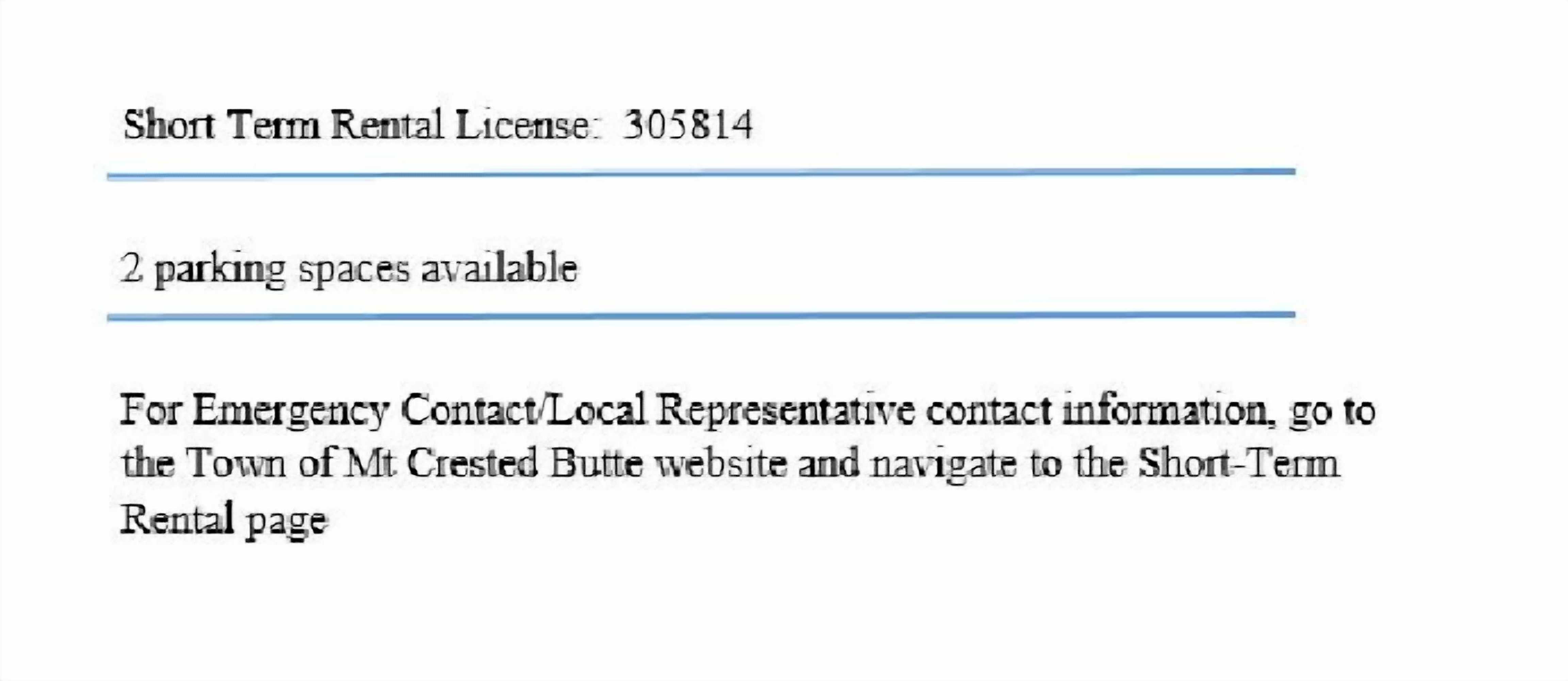 Gift card for Paradise Condominiums