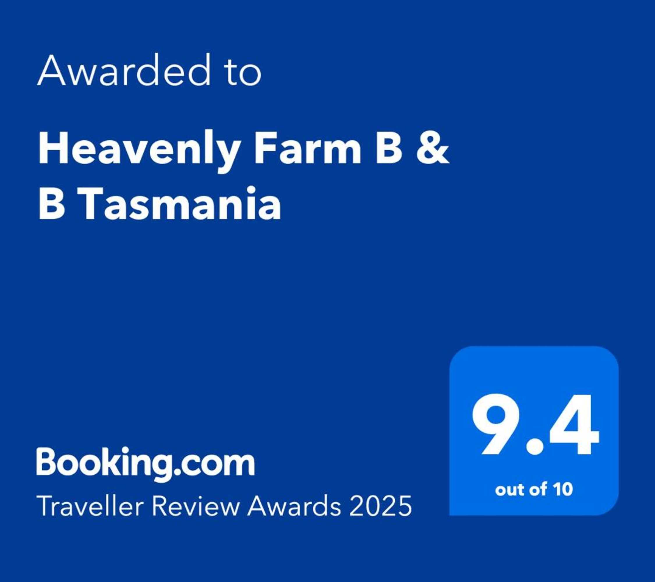 Gift card for Heavenly Farm B & B Tasmania