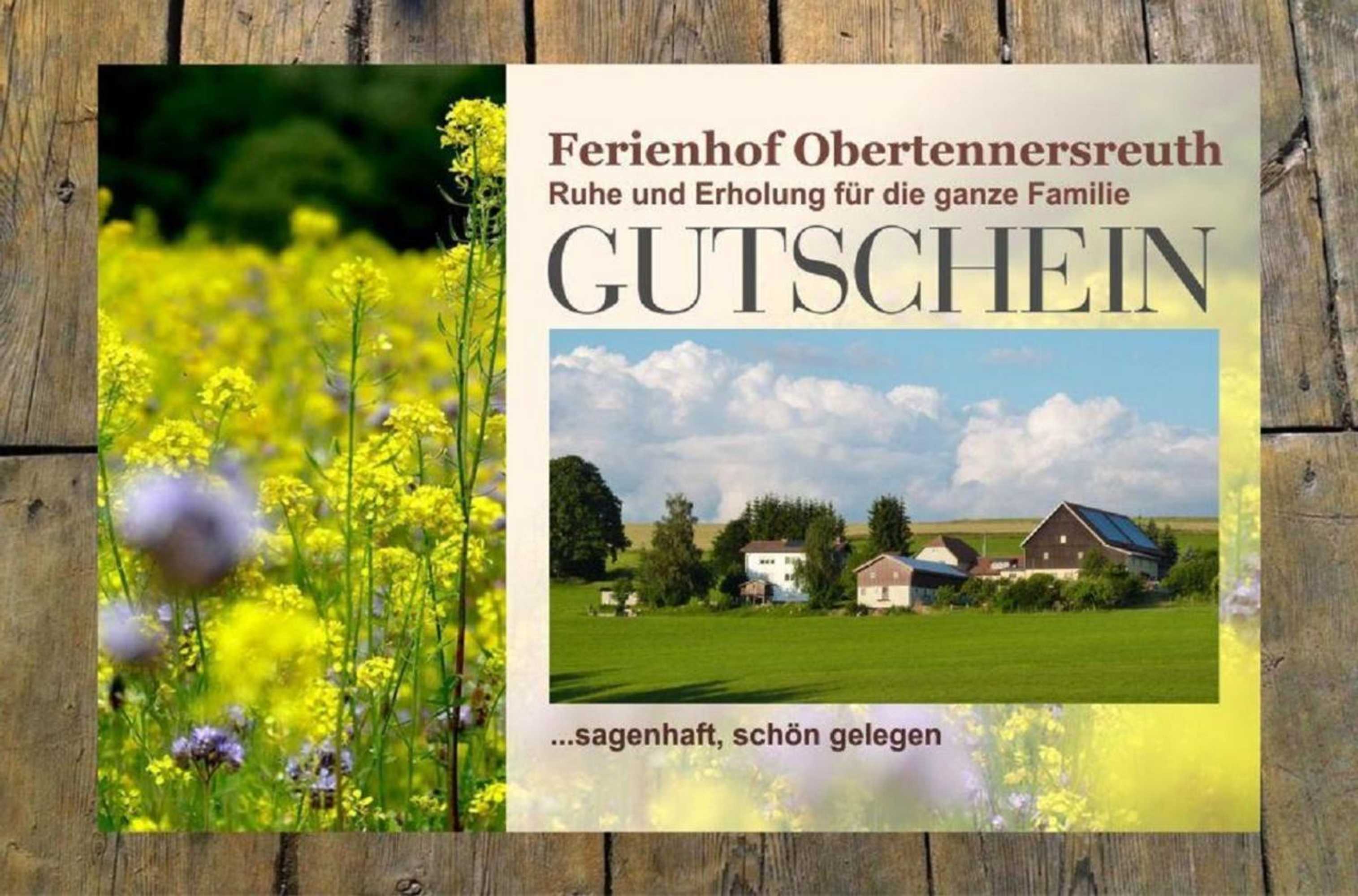 Gift card for Ferienhof Obertennersreuth
