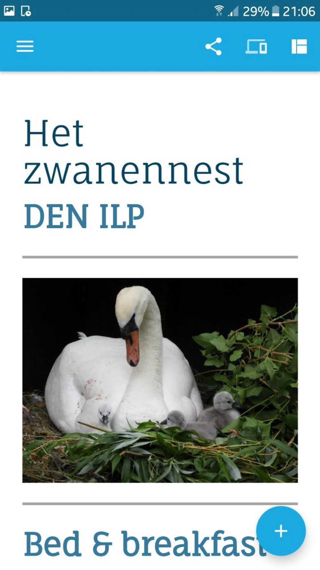 Gift card for Het Zwanennest
